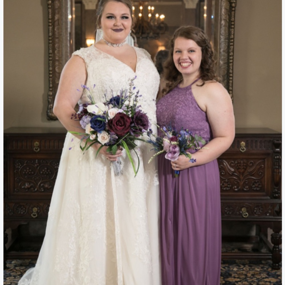 David’s Bridal Bridesmaid Dress F19608